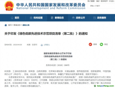 黑龍江1個項目入選綠色低碳先進技術(shù)示范項目清單（第二批）